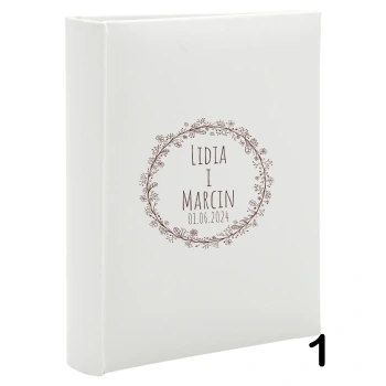 Album ślubny wsuwany na 100 zdjęć 15x21 personalizowany 6 wzorów